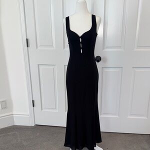 Elegant Black Reformation Laine Sleeveless Dress